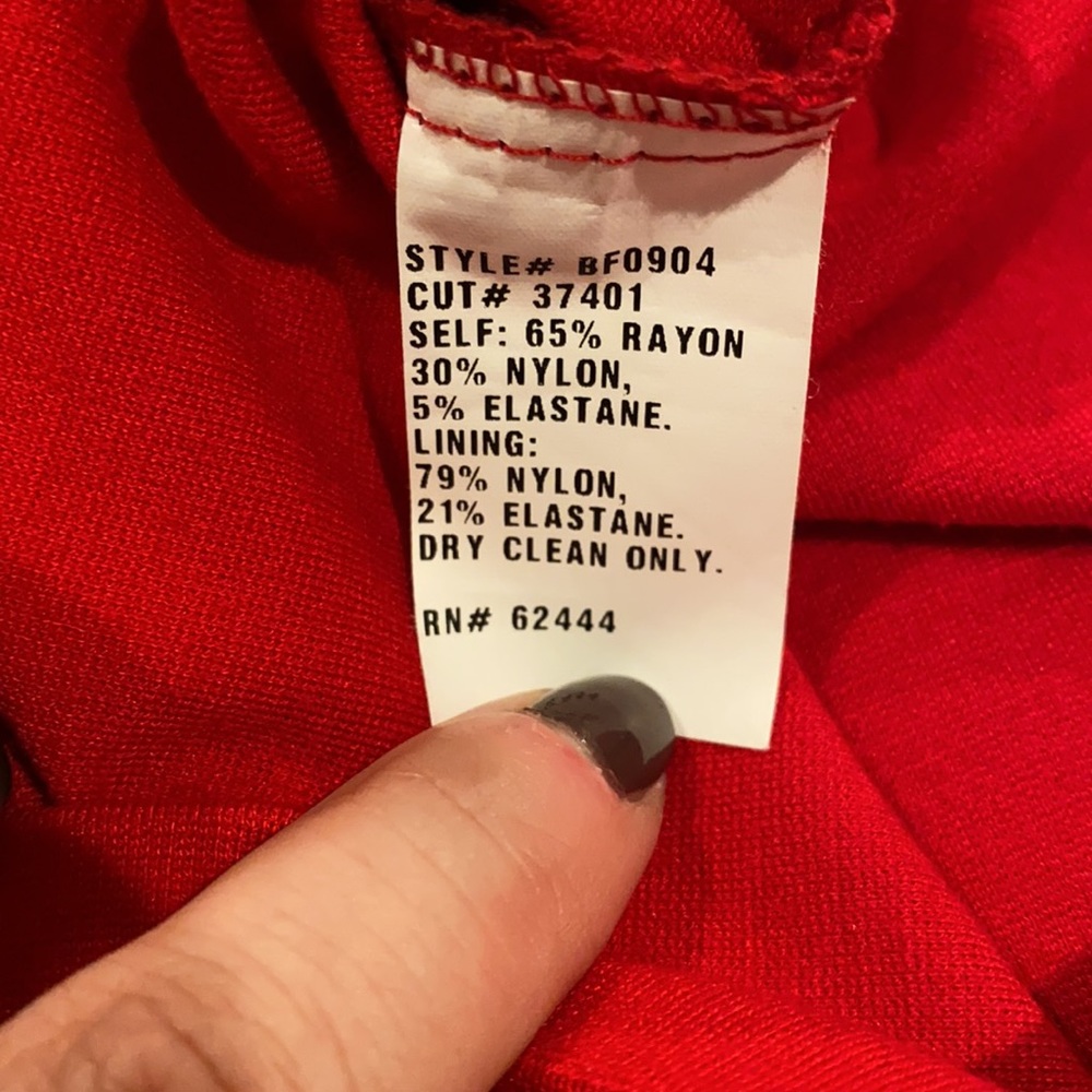 NICOLE MILLER bodycon ruched red dress EUC - Picture 8 of 15